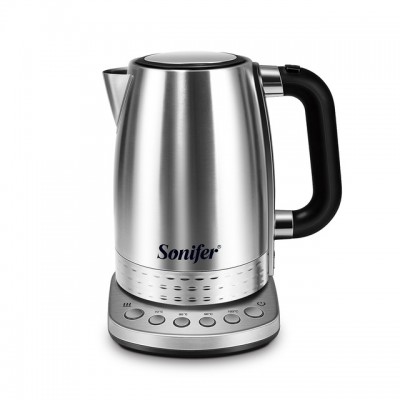 220V Electric Kettle Stainless Steel 2200W Household Kitchen Fast Heating Boiling Teapot Pot Temperature Adjusted Sonifer