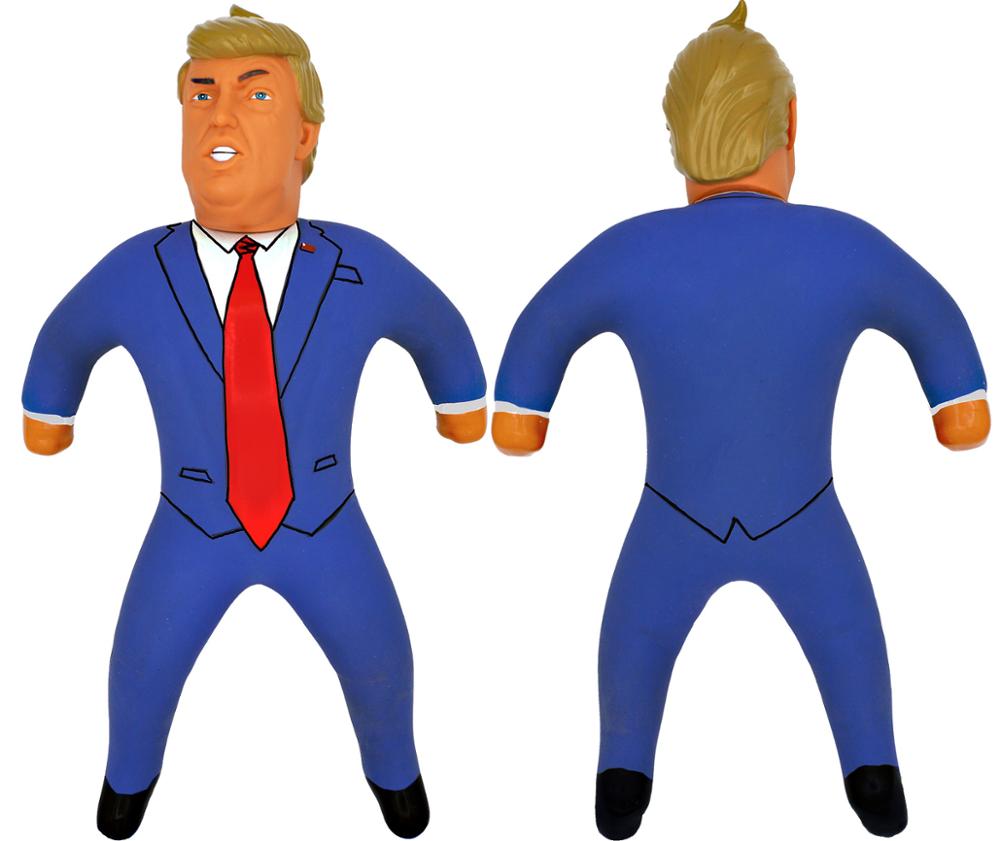 STRETCH TRUMP ACTION FIGURE Donald Trump rubber plastic doll stress reliever Decompression elastic force